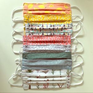 2 Cotton face masks. Reusable and washable.